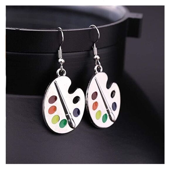 Paint Palette Earrings - Picture 1 of 5